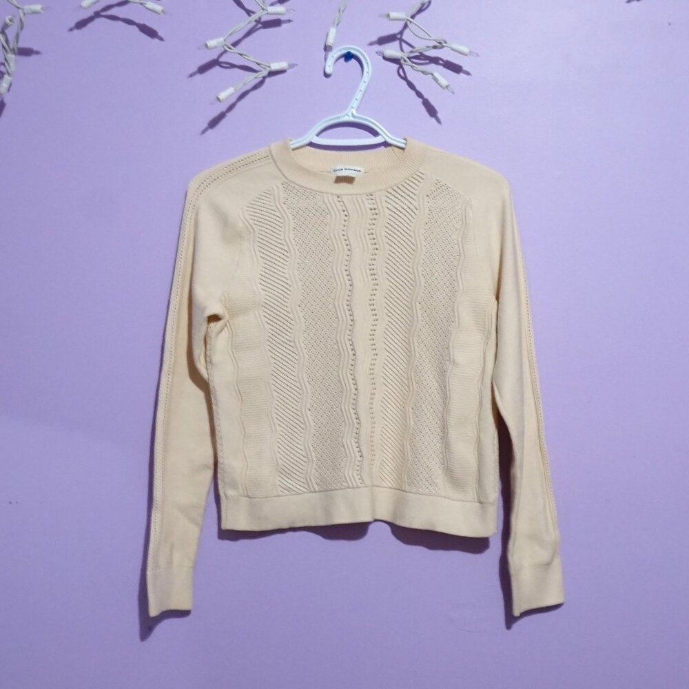 cream salmon sweater / club monaco